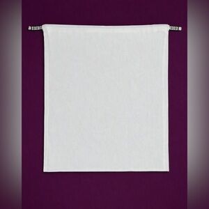 TORY BURCH White Canvas Drawstring Dust Bag | Large Storage Pouch | Lux